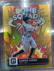 Aaron Judge [Gold] Baseball Cards 2022 Panini Donruss Optic Bomb Squad Prices