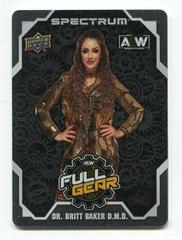 Dr. Britt Baker #FG-2 Wrestling Cards 2021 Upper Deck AEW Spectrum Full Gear Metal Prices