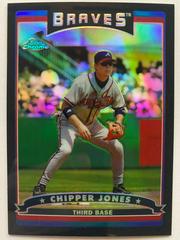 Chipper Jones [Black Refractor] #14 Baseball Cards 2006 Topps Chrome Prices