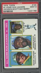 AL Home Run Leaders [Jackson, Scott, Mayberry] #194 Baseball Cards 1976 Topps Prices
