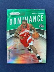 Kawhi Leonard [Green Prizm] #16 Basketball Cards 2019 Panini Prizm Dominance Prices