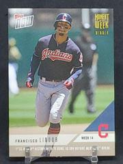 Francisco Lindor [Gold Winner] Baseball Cards 2018 Topps Now Moment of the Week Prices