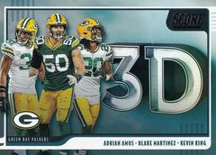 Adrian Amos / Blake Martinez / Kevin King #3D-BKA Football Cards 2020 Panini Score 3D Prices