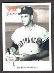 Orlando Cepeda #11 Baseball Cards 2002 Fleer Greats Prices