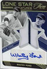 Whitey Ford [Gold] #LSS-WF Baseball Cards 2022 Panini Three and Two Lone Star Signatures Prices
