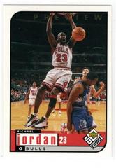 Michael Jordan Basketball Cards 1998 UD Choice Preview Prices
