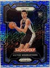Victor Wembanyama [Blue Millionaire Shimmer] #81 Basketball Cards 2023 Panini Prizm Monopoly Prices