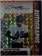 Camryn Bynum [Choice Fusion Red Yellow] #RA-92 Football Cards 2021 Panini Mosaic Rookie Autographs Prices