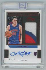 Luka Garza [Red] Basketball Cards 2021 Panini One and One Rookie Autographs Prices