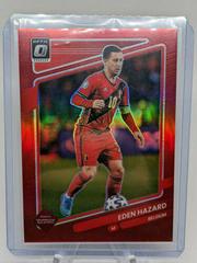 Eden Hazard [Optic Red] Soccer Cards 2021 Panini Donruss Road to Qatar Prices