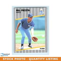 Bill Pecota #289 Baseball Cards 1989 Fleer Prices