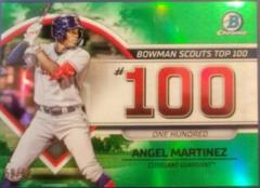 Angel Martinez [Green] #BTP-100 Baseball Cards 2023 Bowman Scouts Top 100 Prices