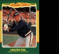 Carlton Fisk Baseball Cards 1986 Fleer Limited Edition Prices
