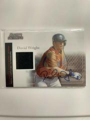 David Wright [Jersey Refractor] Baseball Cards 2004 Bowman Sterling Relic Autograph Prices