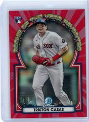 Triston Casas [Red] Baseball Cards 2023 Bowman Chrome Rookie of the Year Favorites Prices