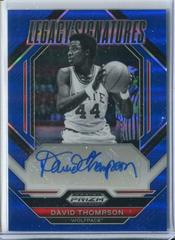 David Thompson [Blue] #LS-DVT Basketball Cards 2023 Panini Prizm Draft Picks Legacy Signatures Prices