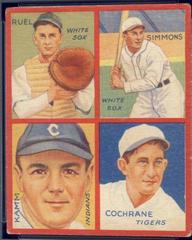 Cochrane, Kamm, Ruel, Simmons #5A Baseball Cards 1935 Goudey 4 in 1 Prices