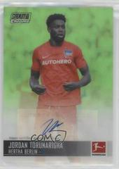 Jordan Torunarigha [Neon Green Refractor] #CAC-JT Soccer Cards 2021 Stadium Club Chrome Bundesliga Autographs Prices
