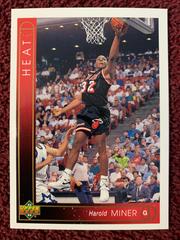 Harold Miner Basketball Cards 1993 Upper Deck Prices