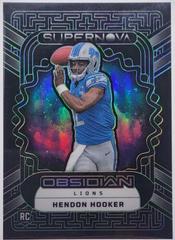 Hendon Hooker [Green Electric Etch] #5 Football Cards 2023 Panini Obsidian Supernova Prices