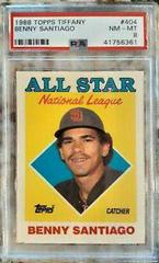 Benny Santiago #404 Baseball Cards 1988 Topps Tiffany Prices