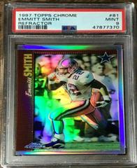 Emmitt Smith [Refractor] #81 Football Cards 1997 Topps Chrome Prices