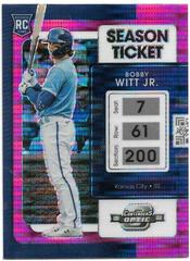 Bobby Witt Jr. [Pink Pulsar] #19 Baseball Cards 2022 Panini Chronicles Contenders Optic Prices