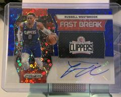 Russell Westbrook [Blue] #41 Basketball Cards 2023 Panini Prizm Fast Break Autograph Prices
