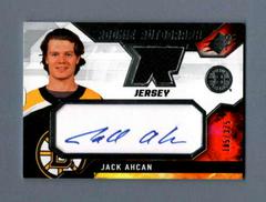 Jack Ahcan #JA Hockey Cards 2021 SPx Rookie Auto Jersey Prices