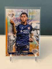 Lucho Acosta [Orange] Soccer Cards 2023 Topps Chrome MLS Derby Diamonds Prices