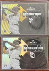 CJ Abrams [Gold] #GN-63 Baseball Cards 2022 Topps Update Generation Now Prices