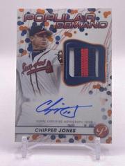 Chipper Jones [Orange] Baseball Cards 2023 Topps Pristine Popular Demand Autograph Relic Prices