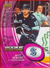 Matty Beniers [Pink] #RR-38 Hockey Cards 2022 Upper Deck Trilogy Rookie Renditions Prices