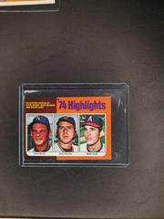 74 Highlights [Steve Busby, Dick Bosman, Nolan Ryan] #7 Baseball Cards 1975 Topps Mini Prices