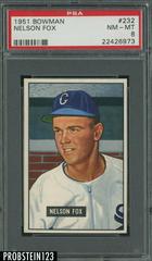 Nelson Fox Baseball Cards 1951 Bowman Prices