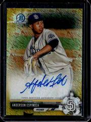 Anderson Espinoza [Chrome Gold Shimmer] Baseball Cards 2017 Bowman Prospect Autographs Prices