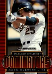 Mark McGwire Baseball Cards 1997 Panini Donruss Dominators Prices