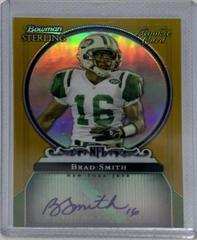 Brad Smith [Autograph Refractor] #BS-BS2 Football Cards 2006 Bowman Sterling Prices
