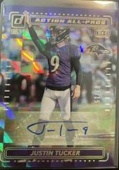 Justin Tucker [Autograph] Football Cards 2022 Panini Donruss Action All Pros Prices