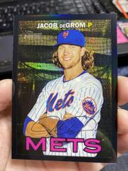 Jacob DeGrom [Chrome Black Refractor] #495 Baseball Cards 2016 Topps Heritage Prices