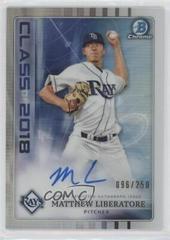 Matthew Liberatore #ML Baseball Cards 2018 Bowman Draft Class of 2018 Autograph Prices