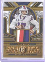 Josh Allen [White Gold] #GR-JA Football Cards 2023 Panini Gold Standard Rush Prices
