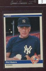 Phil Niekro #U-83 Baseball Cards 1984 Fleer Update Prices