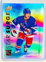 Adam Fox #SS-27 Hockey Cards 2023 Upper Deck Star Surge Prices