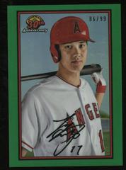 Shohei Ohtani [Green Refractor] #B30-SO Baseball Cards 2019 Bowman 30th Anniversary Prices