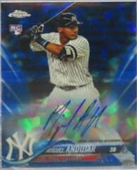 Miguel Andujar [Red] #AC-MA Baseball Cards 2018 Topps Chrome Sapphire Rookie Autographs Prices