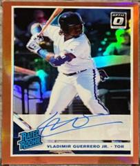 Vladimir Guerrero Jr. [Red] Baseball Cards 2019 Panini Donruss Optic Rated Rookie Signatures Prices