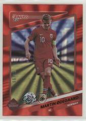 Martin Odegaard [Red Laser] Soccer Cards 2021 Panini Donruss Road to Qatar Prices