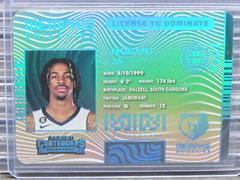 Ja Morant #8 Basketball Cards 2022 Panini Contenders License to Dominate Prices