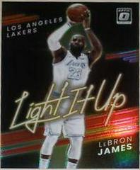 LeBron James [Red] #11 Basketball Cards 2021 Panini Donruss Optic Light It Up Prices
